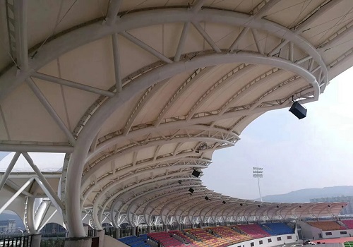 膜结构体育场看台遮阳顶棚